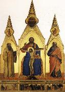 Nardo di Cione The Trinity and SS.Romuald and john the Evangelist Three Stories from the Life ofSt.Romuald France oil painting artist